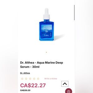 DR.ALTHEA AQUA MARINE DEEP SERUM